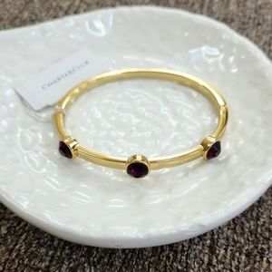 Charter Club Gold with Purple Stone Bracelet